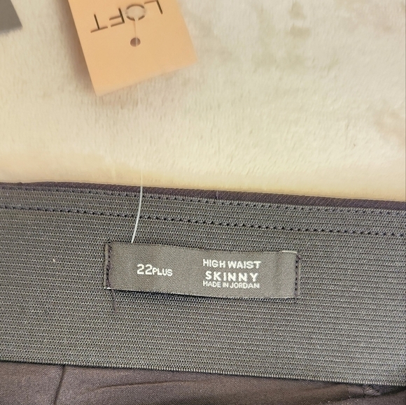 Ann Taylor LOFT Plus Size 22W High Waist Skinny Pant Black - Picture 4 of 11